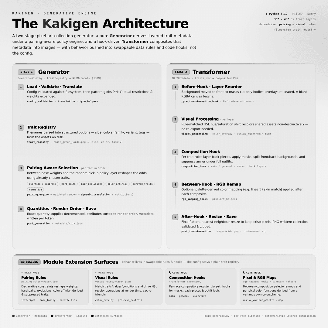 Kakigen architecture infographic